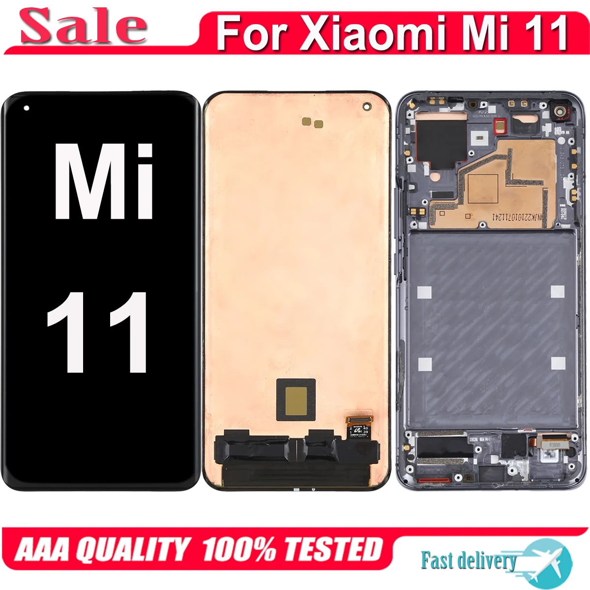 

Amoled For Xiaomi Mi 11 LCD Display Touch Screen Digitizer For Xiaomi 11 Mi11 M2011K2C M2011K2G Display LCD Replacement