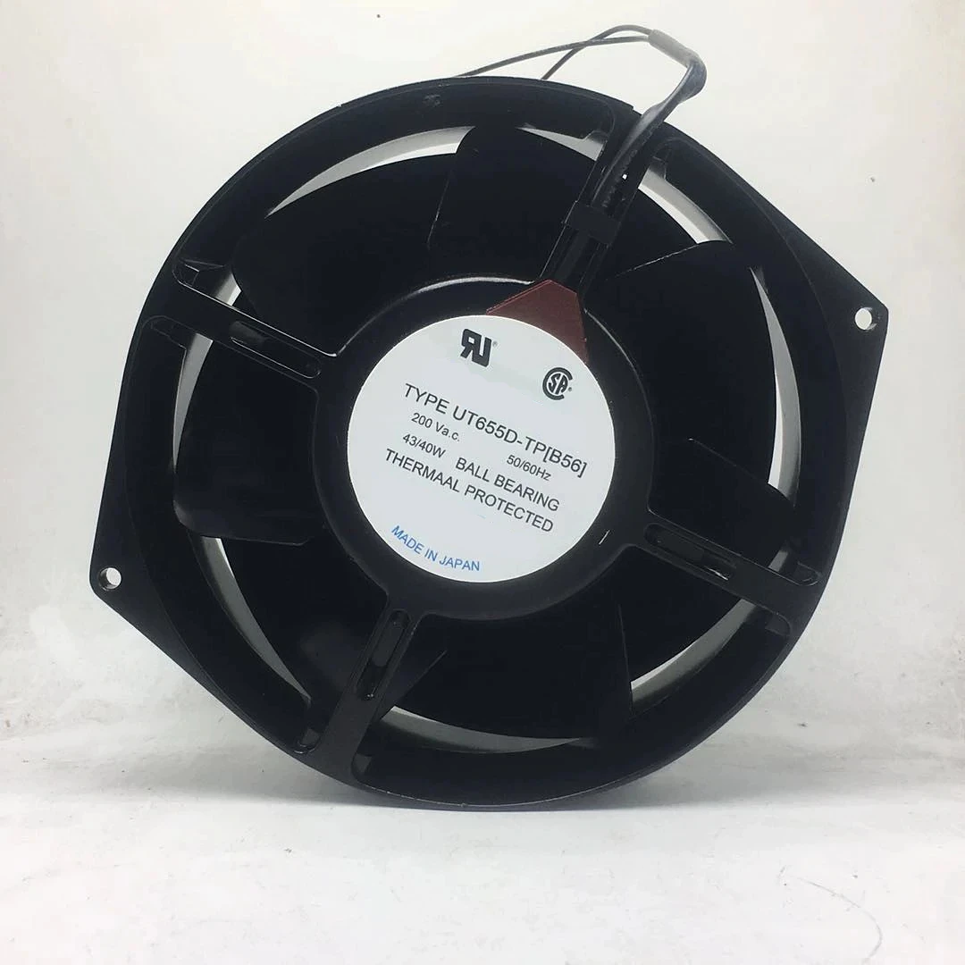 Cooling Fan UFM655D-TP [B56] 41/36W UT655D-TP [B56] 43/40W 172x150x55mm 200V 2-wire