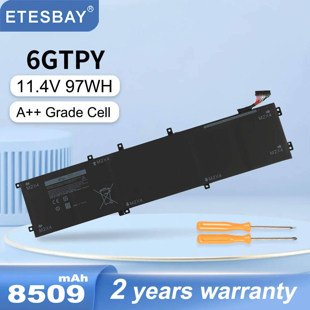 

ETESBAY H5H20 6GTPY Laptop Battery For Dell XPS 15 9570 9560 7590 Precision series M5520 M5530 Series Notebook 5XJ28