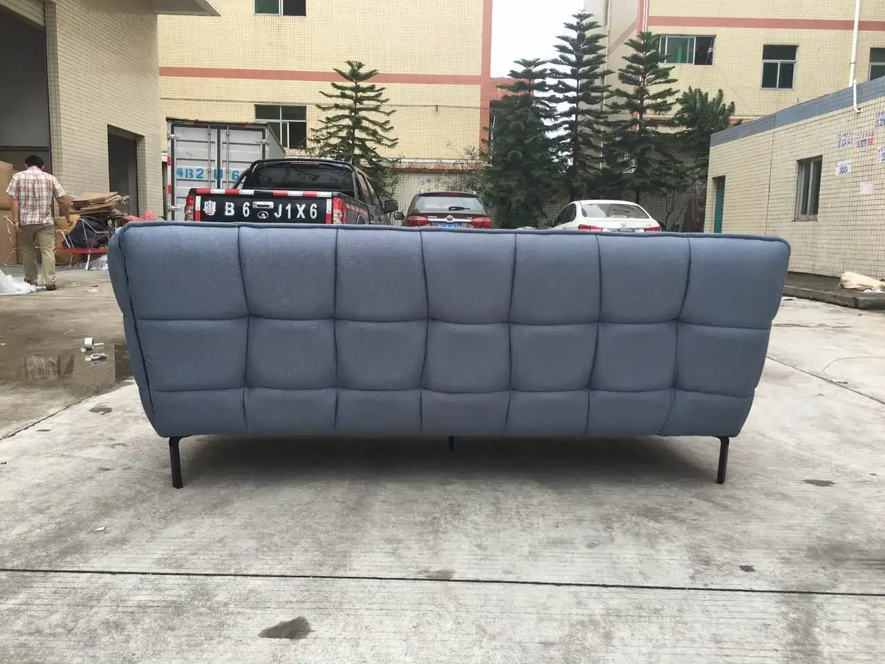 Fabric Fashion Husk Sofa Set Hotel Living Room Furniture