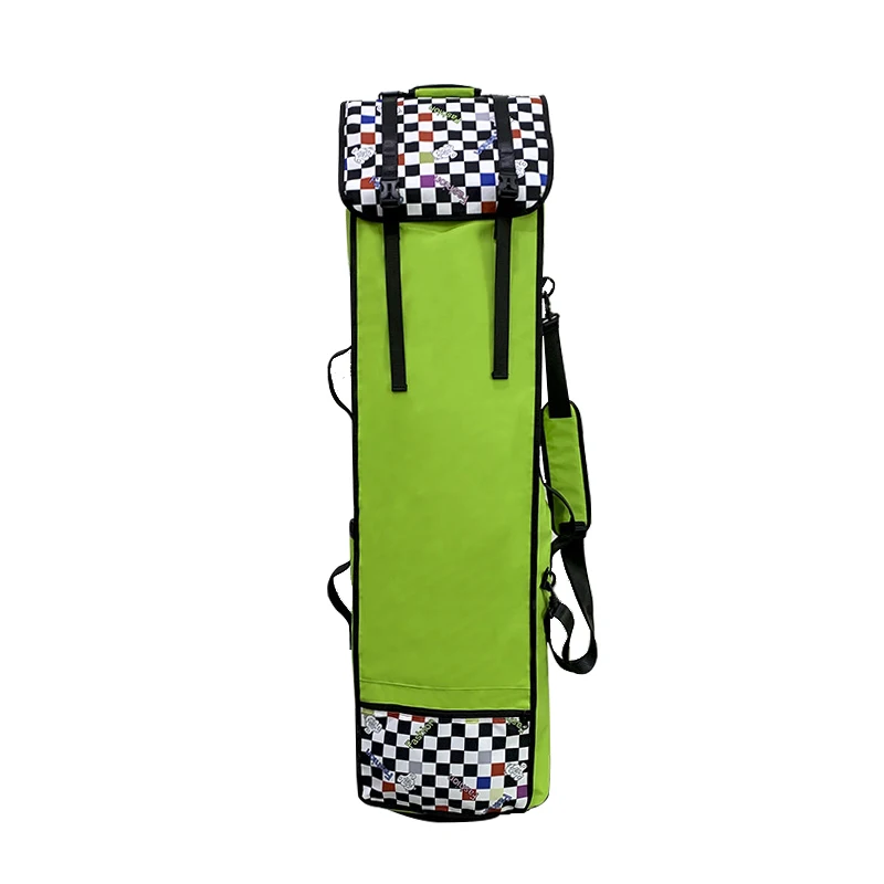 Custom Extended Skateboard Bag with Wheels Roller Ski Backpack