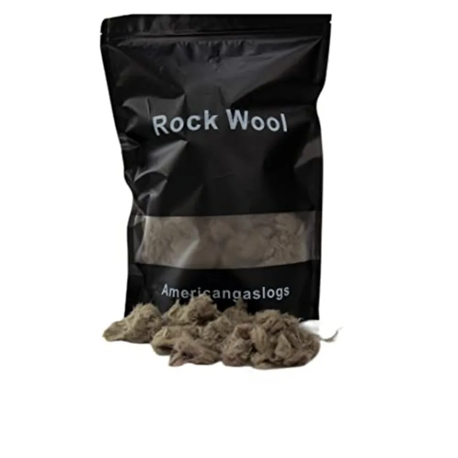 

12 oz Fireplace Rock Wool for Gas Logs Bag