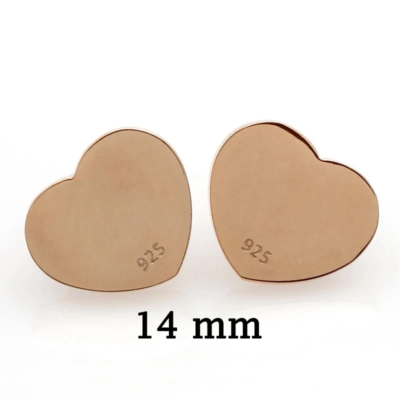 New ins Stainless Steel Heart Stud Earring For Women Fashion Aesthetic Jewelry