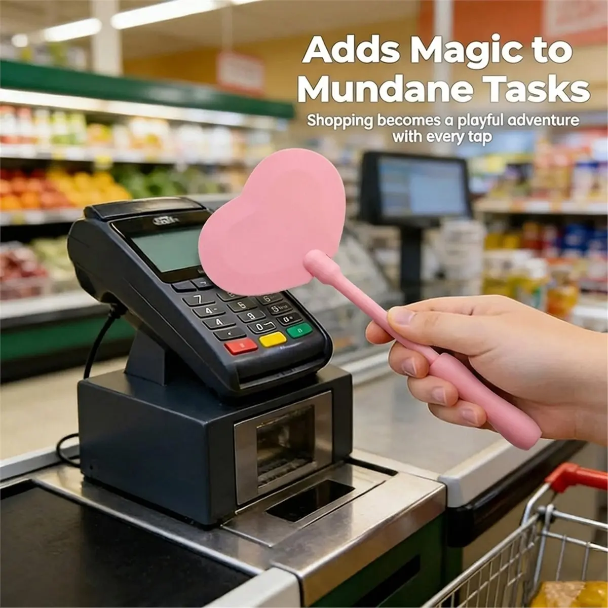 Portable Butterfly Wand Tap to Pay Payment Card Holder for Contactless Payment and Card Storage