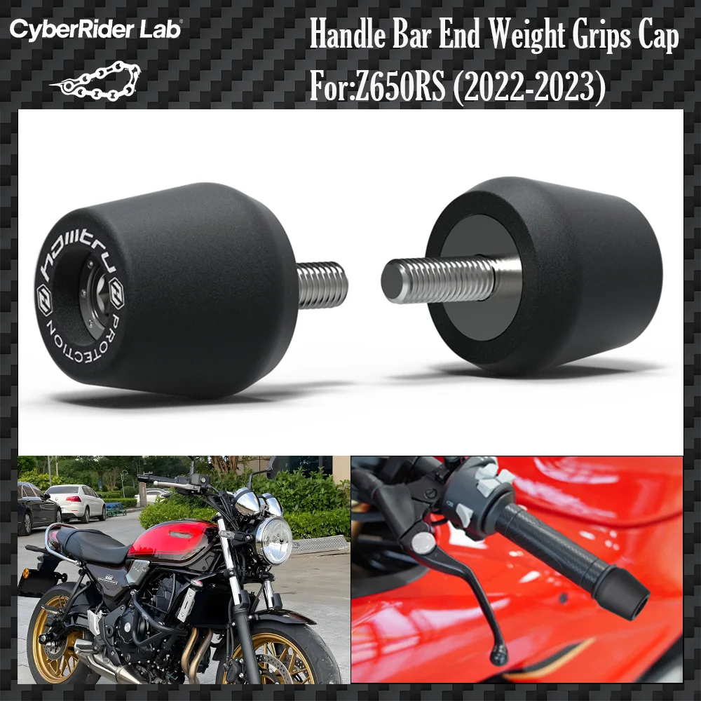 

For Kawasaki Z650RS 2022-2023 CNC Bar End Caps - Neo Retro Aluminum No Tools Rider Gift Back to School​