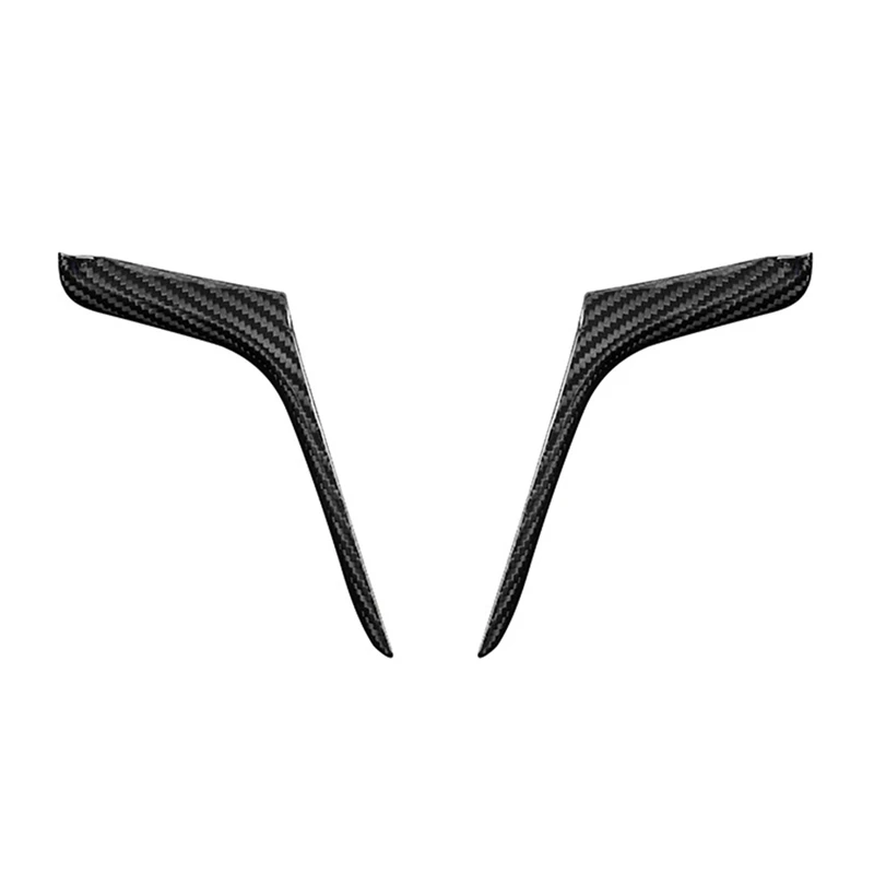 

2Pcs Car Carbon Fiber Steering Wheel Panel Cover Trim Decoration Frame Sticker For Chevrolet Camaro 2012 2013 2014 2015