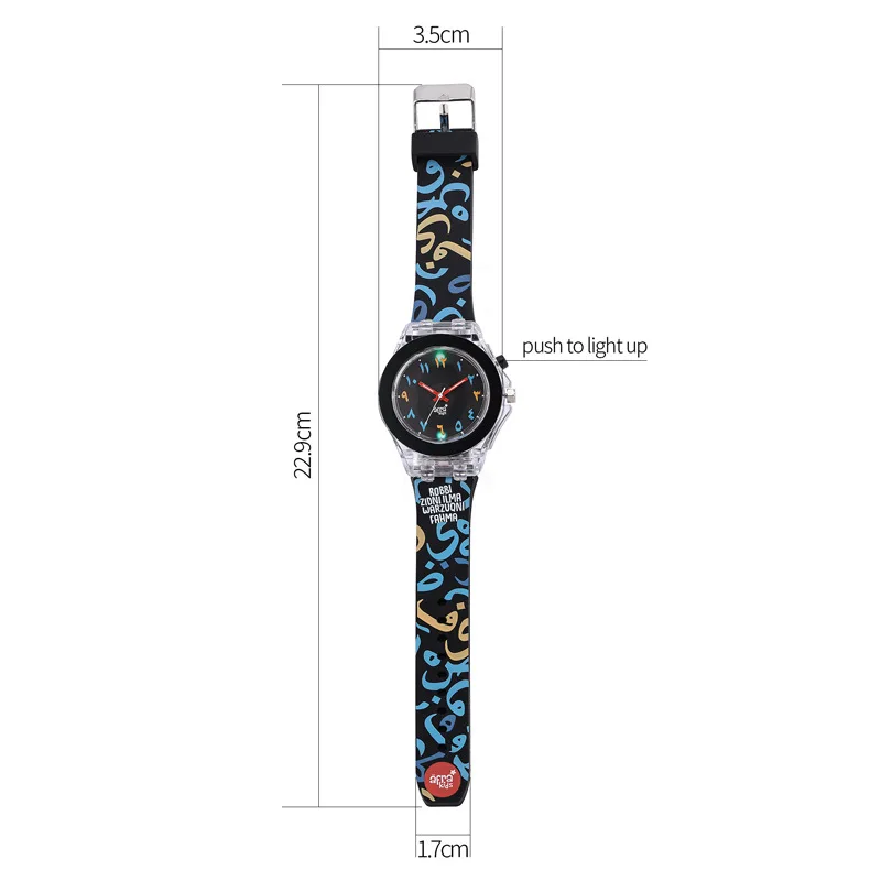 Clear Stock Arabic Numerals Kids Watch Fashion Children Luminous Black Analog Dial Plastic Quartz Watch For Boys Girls Students