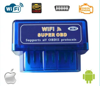 

Инструмент сканирования ELM327 WIFI OBD2 поддерживает Android и IOSBlue