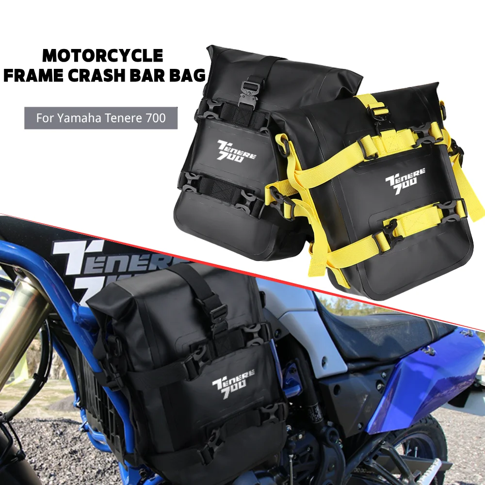 

For Yamaha Tenere 700 Tenere700 2024 2025 6-8L Motorcycle Frame Crash Bars Waterproof Bag Bumper Repair Tool Placement Bag