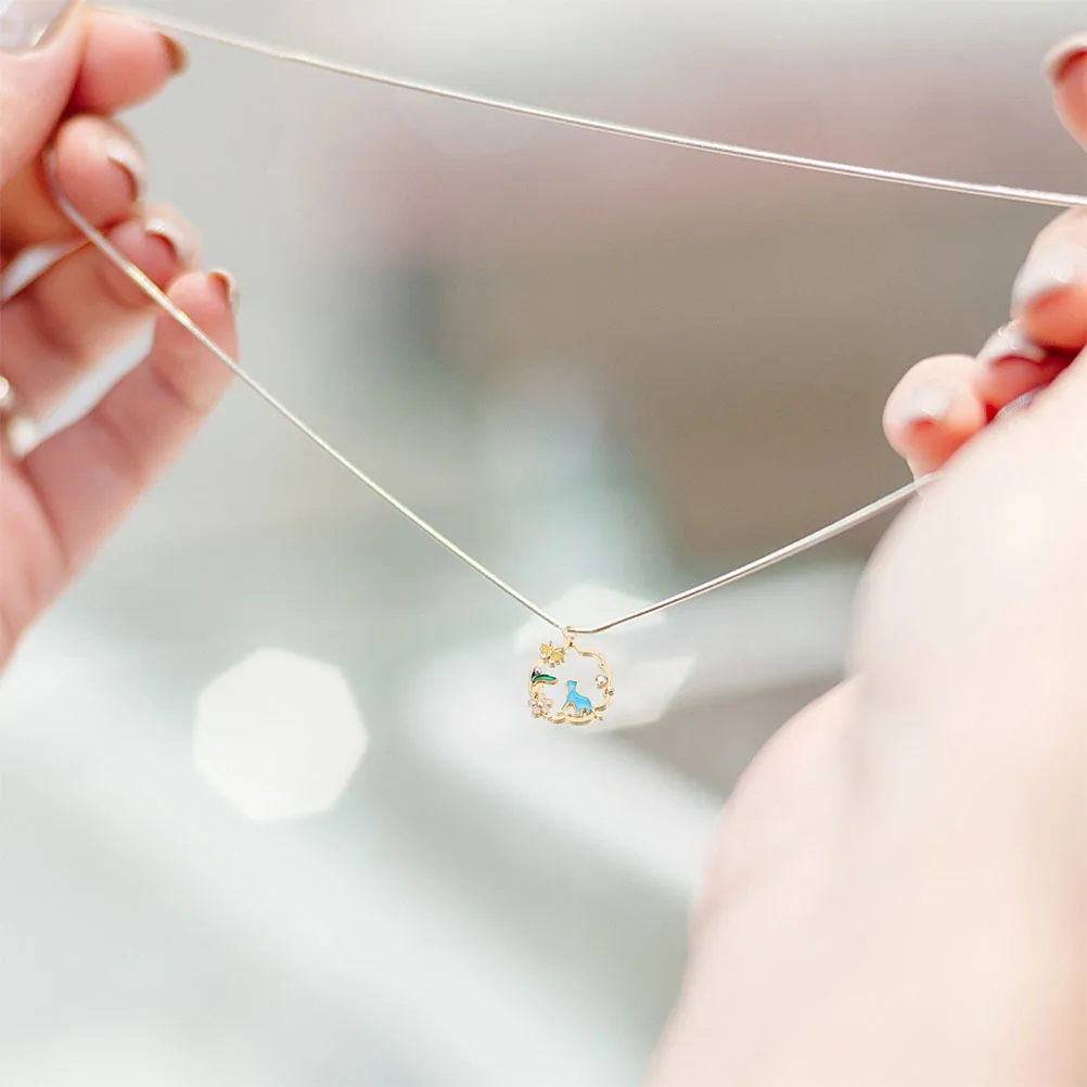 

Cat Wreath Pendants Simulated Jewelry Charm for Bracelet Cute Charms Making Zinc Alloy Collar Miss