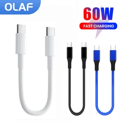 30cm Short Type C to USB C Cable Fast Charging For Iphone15 Xiaomi Samsung Huawei Power BanK 25cm USB To Type C/USB C Data Cable
