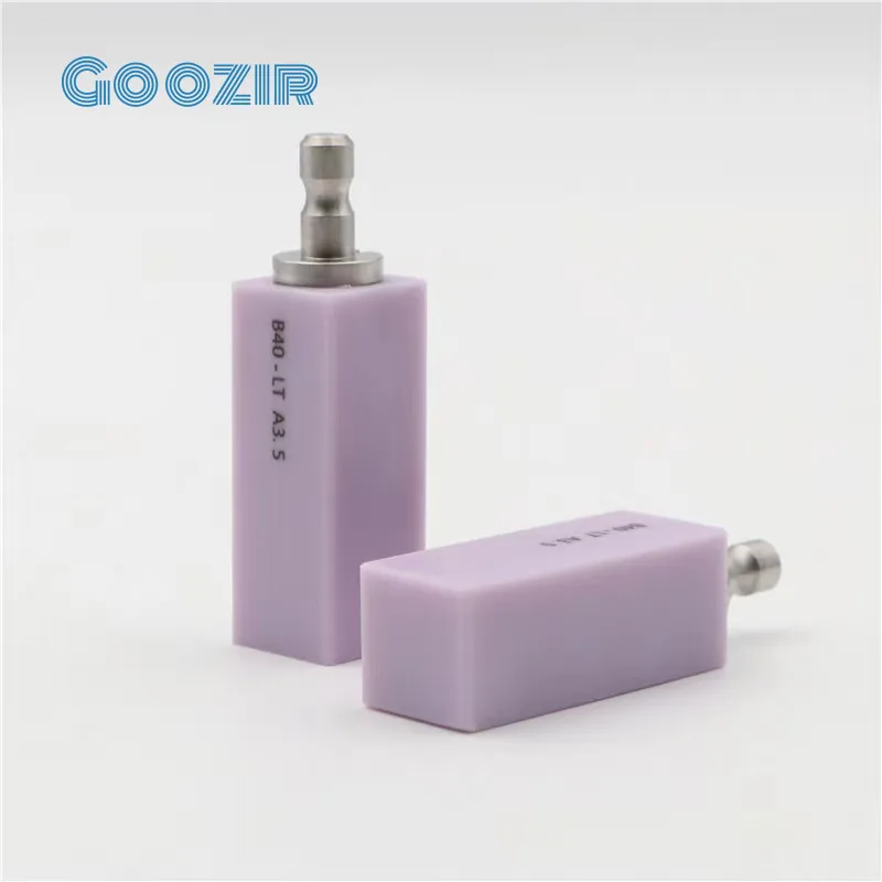 5pcs Goozir Lithium Disilicate B40 Glass Ceramic Blocks LT/HT Dental Lab Emax Crown Material for CAD CAM Milling System