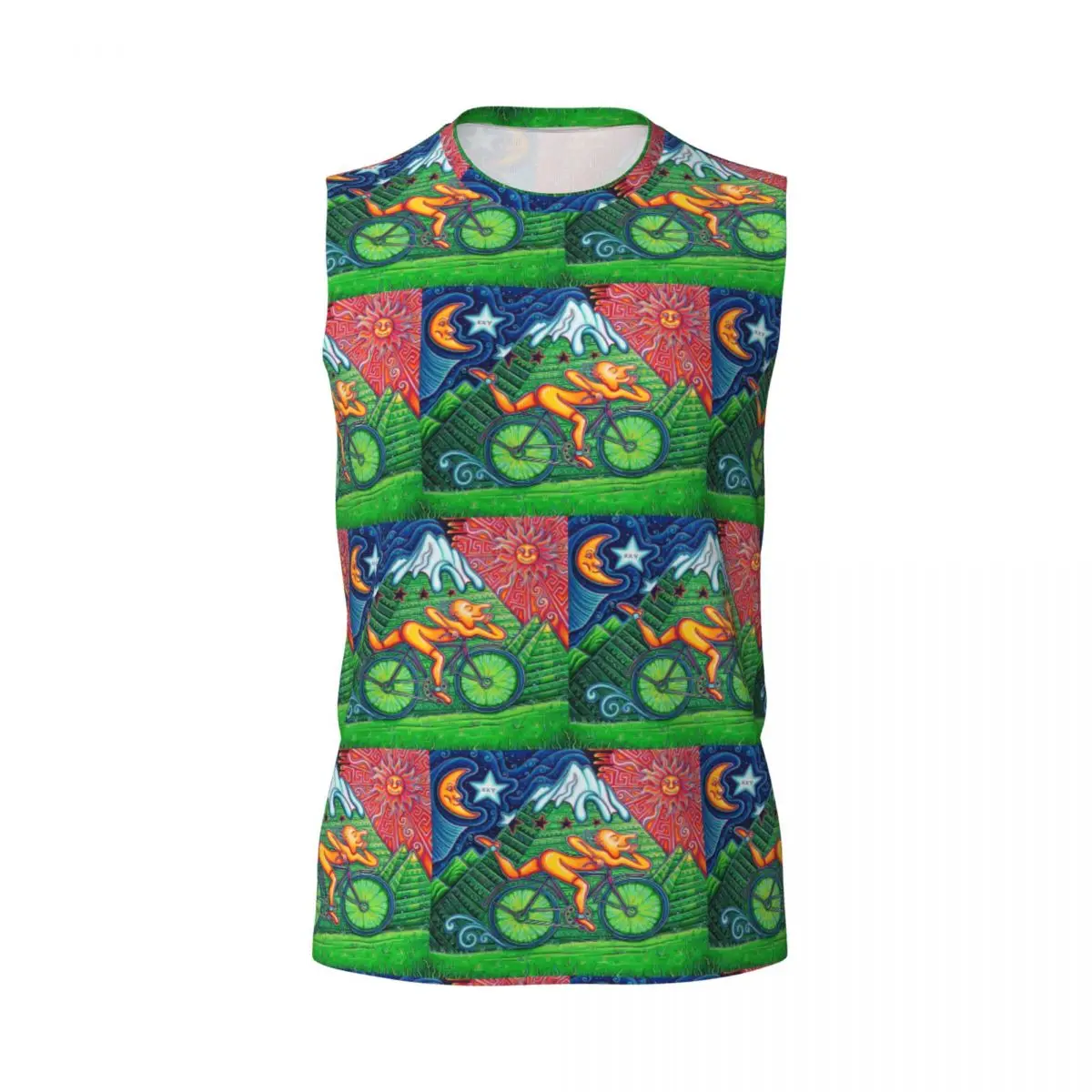 Discovery Of LSD Albert Hofmann Men Printed Sleeveless T-shirt Casual Hip Hop Street Style Beach Holiday Tank Tops