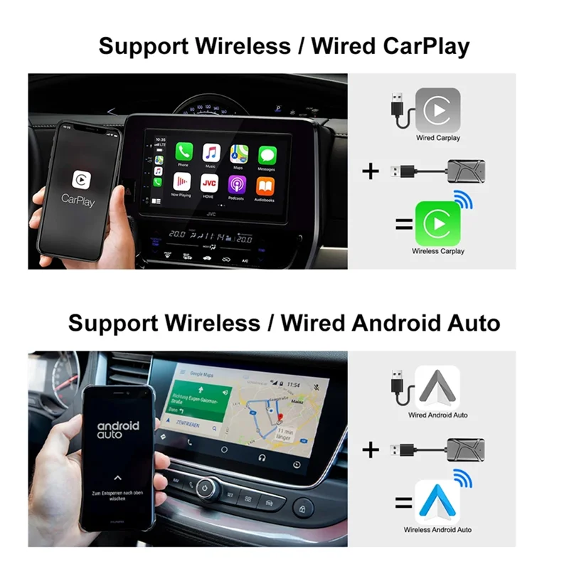 FFYY-Carplay Mini Box 2-in-1 Wireless Carplay Box für,, Mazda, Kia, Toyota und Android Auto