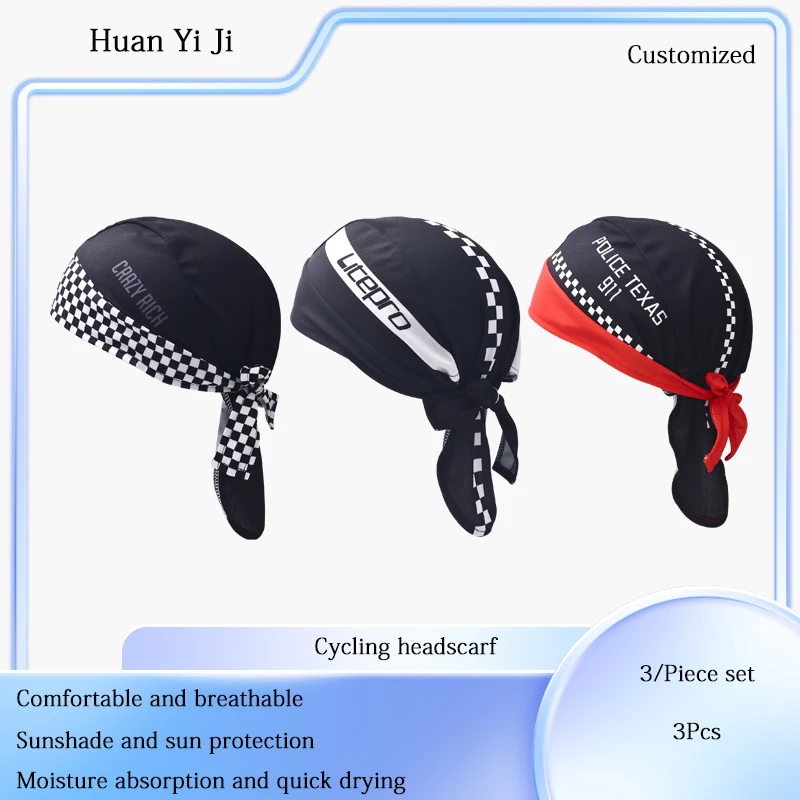 Breathable Bicycle Headscarf Moisture absorption Cycling Headscarf Quick drying Pirate headscarf Customized