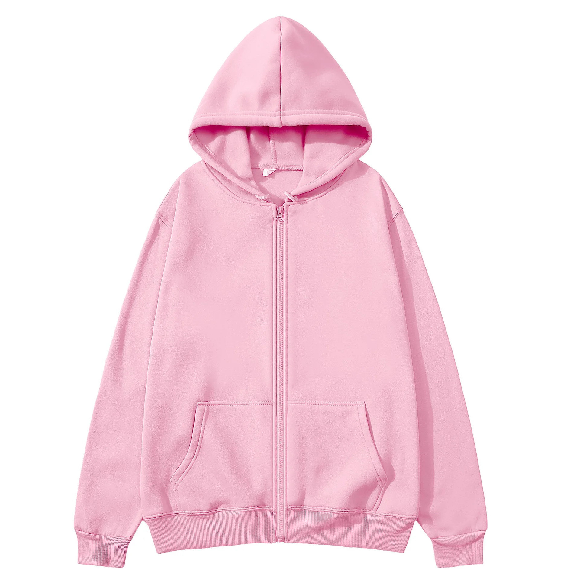 2025 Neue Mode Reißverschluss-Hoodies Damen/Herren Modischer Langarm-Kapuzenpullover Lässige Herbst-Winter-Sportbekleidung Einfarbige Kleidung – Detail 20