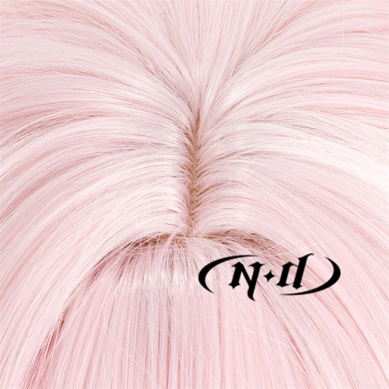 ND 7 مارس تأثيري الباروكات هونكاي ستار السكك الحديدية تأثيري شعر مستعار الوردي ل كوميك كون كوزر زي لعبة حفلة مقاومة للحرارة الاصطناعية