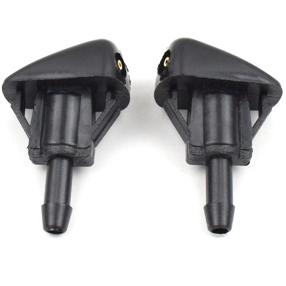 2Pcs Car Universal Front Windshield Wiper Nozzle Jet Spray Sprinkler Water Fan Spout Cover Washer Outlet Adjustment Accessories