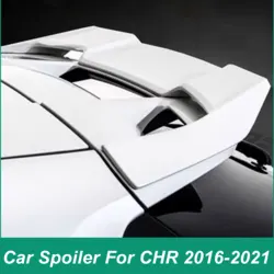 For Toyota CHR 2016-2021 Rear Luggage Lid Roof Spoiler Fender Tail FRP Material Sports Style Tail Wing Automotive Accessories B