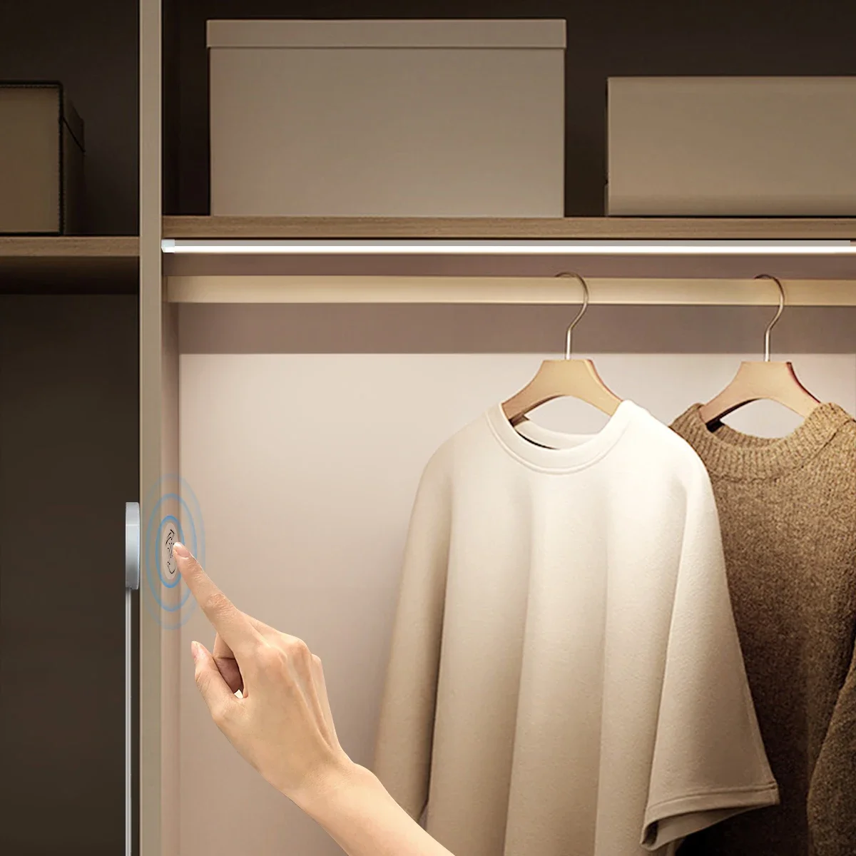 10M 5M DC24V COB Neon Strip Light 320LED/M High Density Pure Silicone Tube With Dimmable Touch Sensor Switch For Bedroom Kitchen