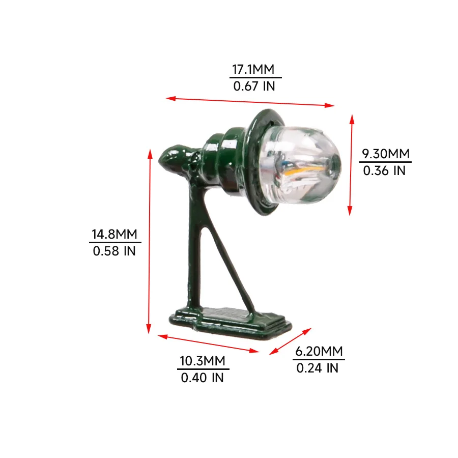 Simulation Wall Lamp Model 3V Led Lights For Making Diy Building Indoor Scene Layout Materials Diorama Kits 3Pcs/Lot