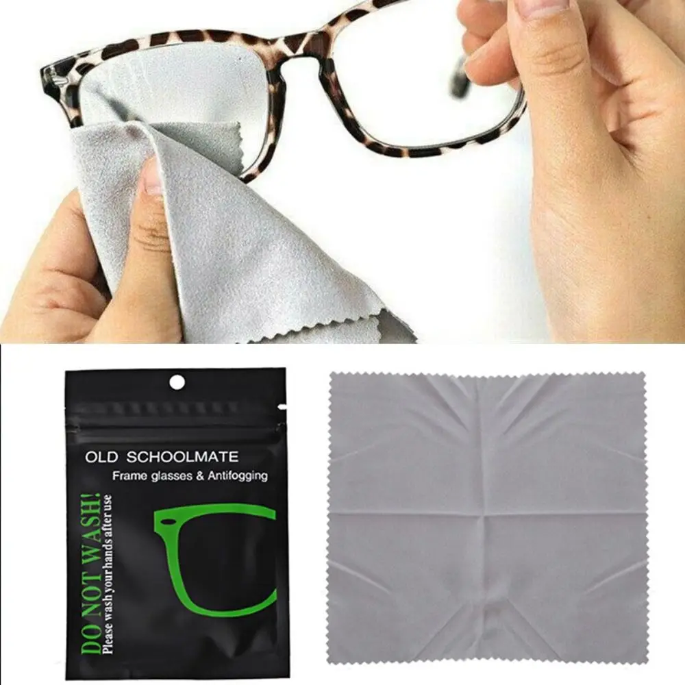 Reusable Cleaning Wipes Eyewear Accessories Lens Clothes Anti-fog  Glasses Cloth Lens Anti-fog Mobile Phone Accessories