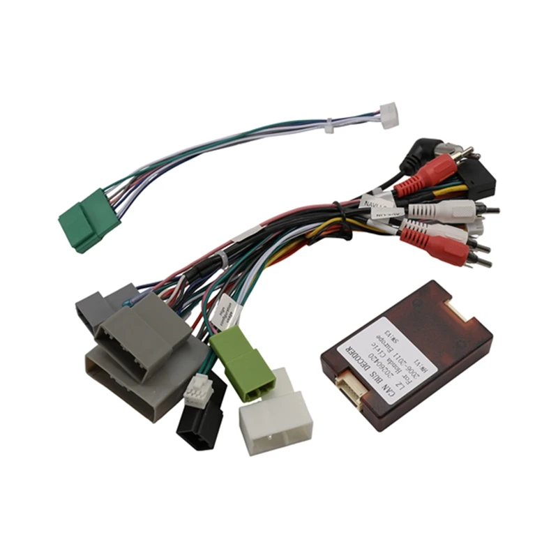 Super Sale 16pin Car Wiring Harness Adapter Canbus Box Decoder Android Radio Power Cable for Honda Civic Hatchback 5D European