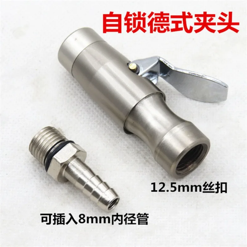 Tire inflatable chuck Copper self-locking car barometer inflatable nozzle
