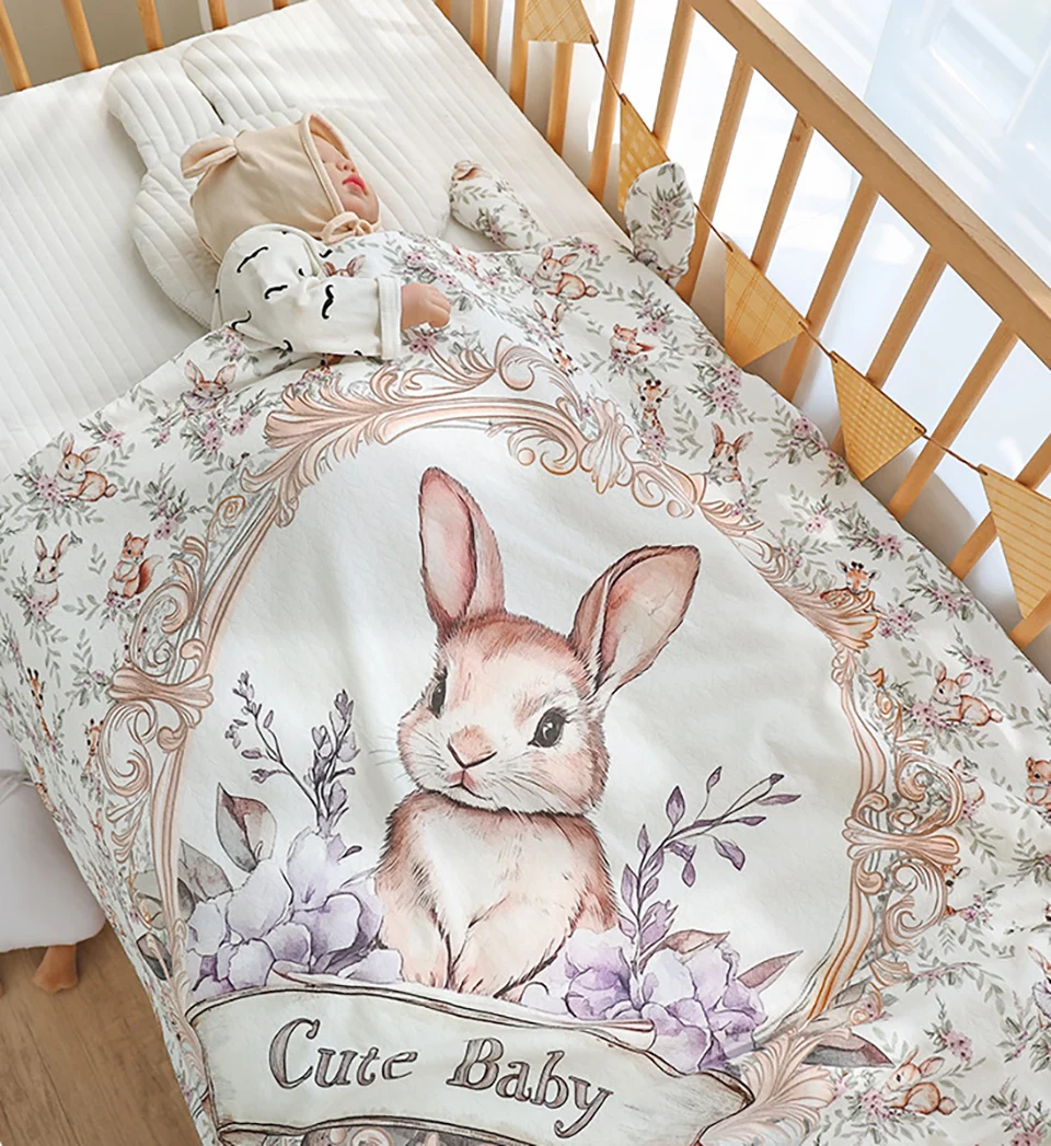 ผ้าห่มเด็กแรกเกิดสำหรับเด็กชายและเด็กหญิง ลายการ์ตูน พิมพ์ลาย 100% ผ้าฝ้าย ผ้าห่มห่อตัวเด็กอ่อนสำหรับฤดูหนาว อุ่นสบาย พร้อมฮู้ดกันลม