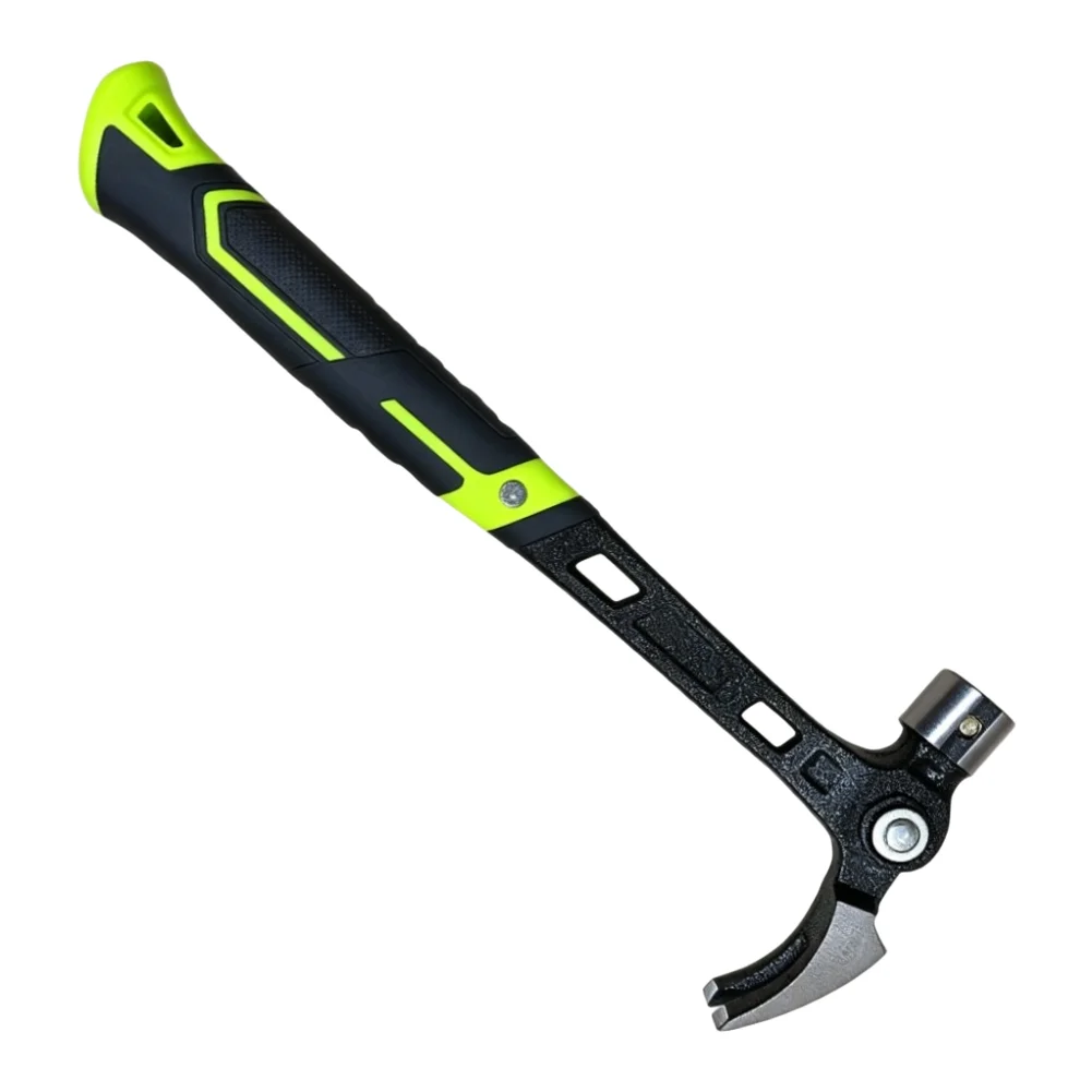 Adjustable Angle Claw Hammer High Carbon Steel Head Ergonomic Grip For Woodworking Nail Removal DIY Home Renovation Tool