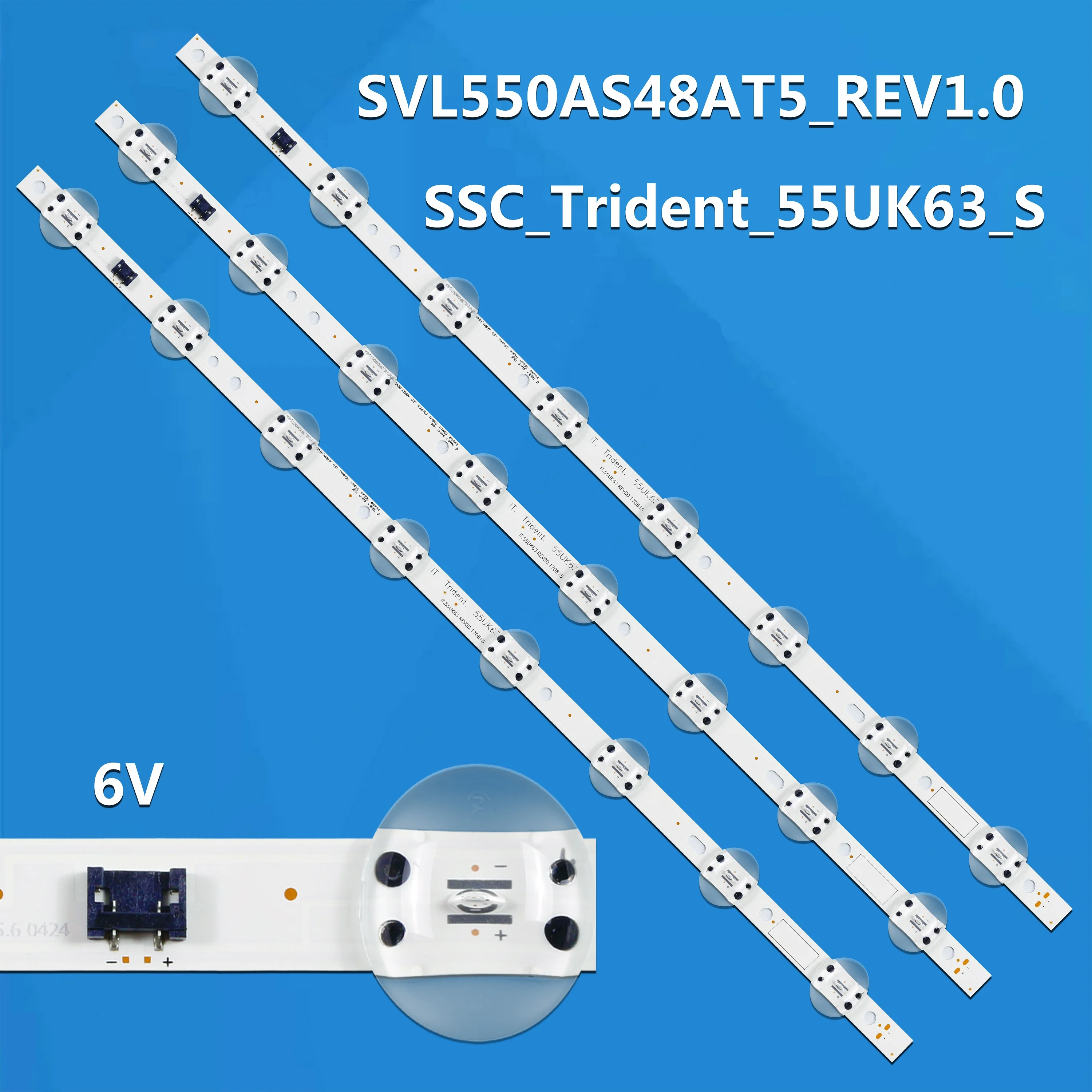 

LED Strips For Innotek 55inch Trident 55UK63 LED ARRAY_REV0.0_180628 3PCM00796A 55UK6320P 55UM7100SPA 55UK6320 EAV63992902