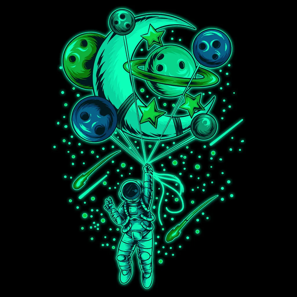 

Cartoon Astronaut Moon Planet Glow In The Dark Wall Stickers Baby Kids Room Decor for Bedroom Decoration Living Room Wall Decals