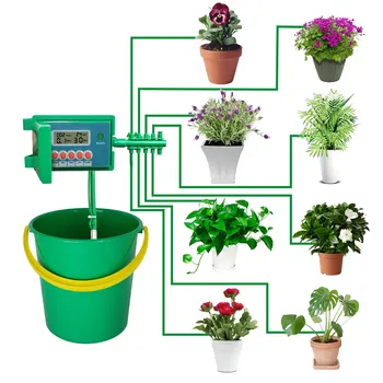 Automatic micro home drip irrigation watering kits system sprinkler with smart controller for garden, Bonsai indoor use