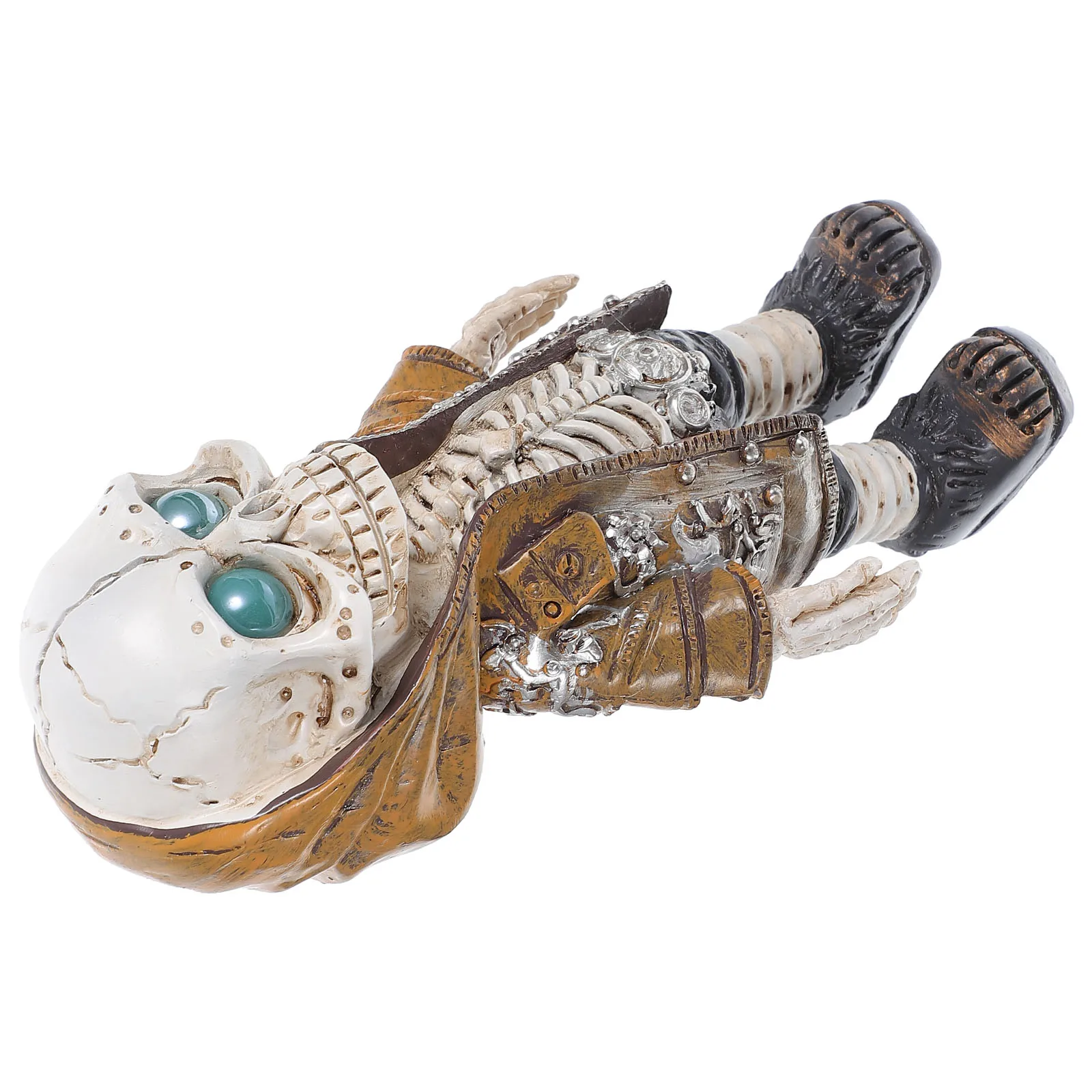 Decorazioni realistiche Figurine di piccoli scheletri Mini statue di teschio uniche ornamento