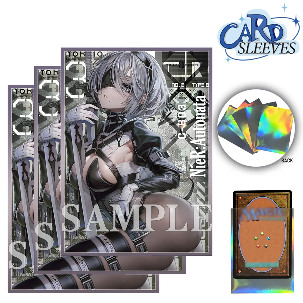 

60PCS 67x92mm Standard Size Anime Card Sleeves TCG Board Game Trading Cards Sleeves for MTG/PKM Categorizable Best Gift