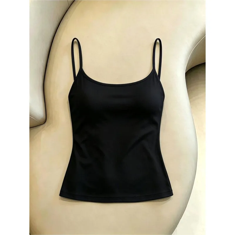 Women's Camisole Tank Top, Slim-fit Sleeveless Design with Thin Shoulder Straps, Available in Multiple Sizes