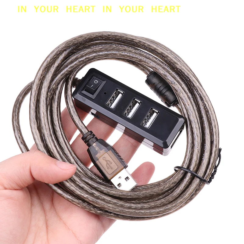 【x】cabo-de-extensao-adaptador-usb-com-4-portas-usb-20-hub-cabo-de-extensao-macho-para-femea-repetidor-ativo-placa-de-rede-sem-fio