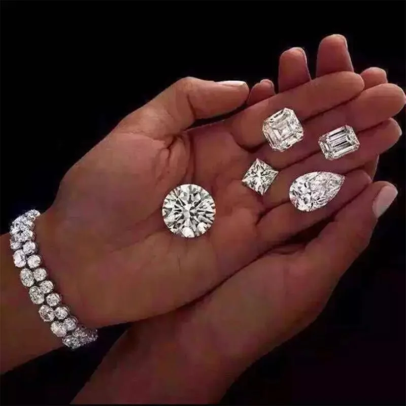 Luxury 100% 925 Sterling Silver Rings Finger Wedding Engagement Cocktail Women Big 5ct Oval Simulated Diamond Ring Fine Jewelry