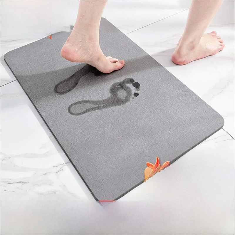 Absorbent Silicon Dinosaur Foot Mat Batoom Entrance Doormat Qui Dry Non-Slip Floor Rug Rectangular Simple Sle Home Decor