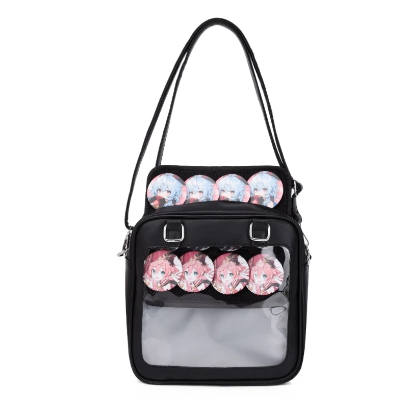 

Girls Crossbody Bag Women-Harajuku Shoulder Bag Square Backpack JK Uniform Bag 066F