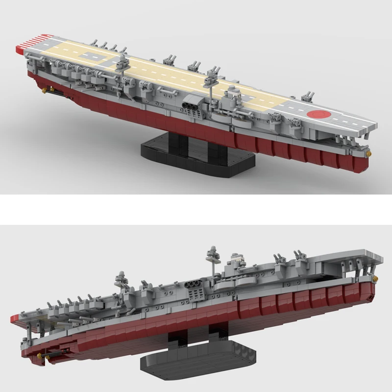 Kaga 1770 pçs bloco de construção modelo tijolo guerra militar super navio de guerra brinquedos diy novo conjunto presentes criativos MOC-229003