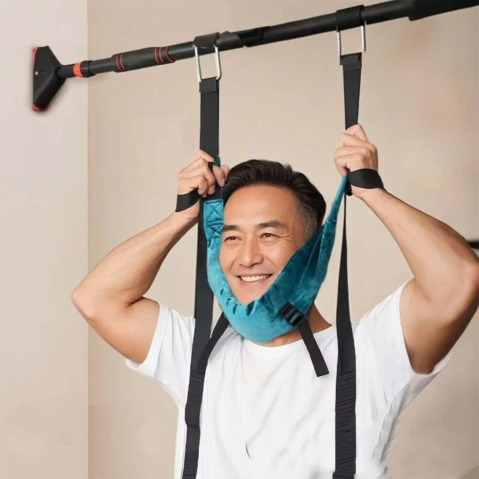 Neck Traction Device Portable Adjustable Stable Tool Soft Cervical Traction for Family Men Women Adults Home Office Travel Daily