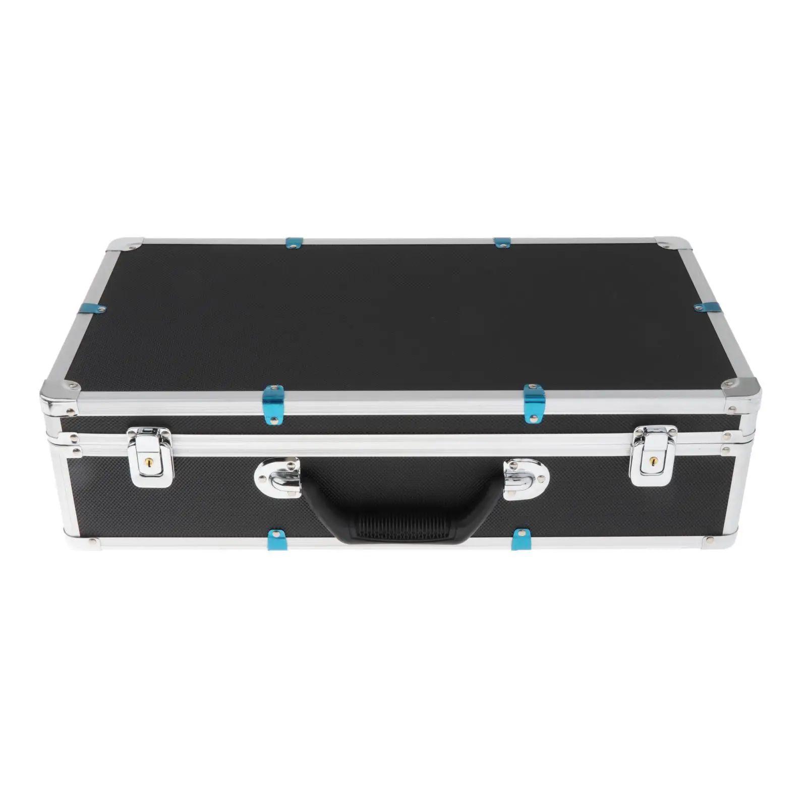 Mic Gear Storage Box Sturdy Guide System with Handle Microphone Carrying Case for Mixer Accessories Stage Broadcast Equipment