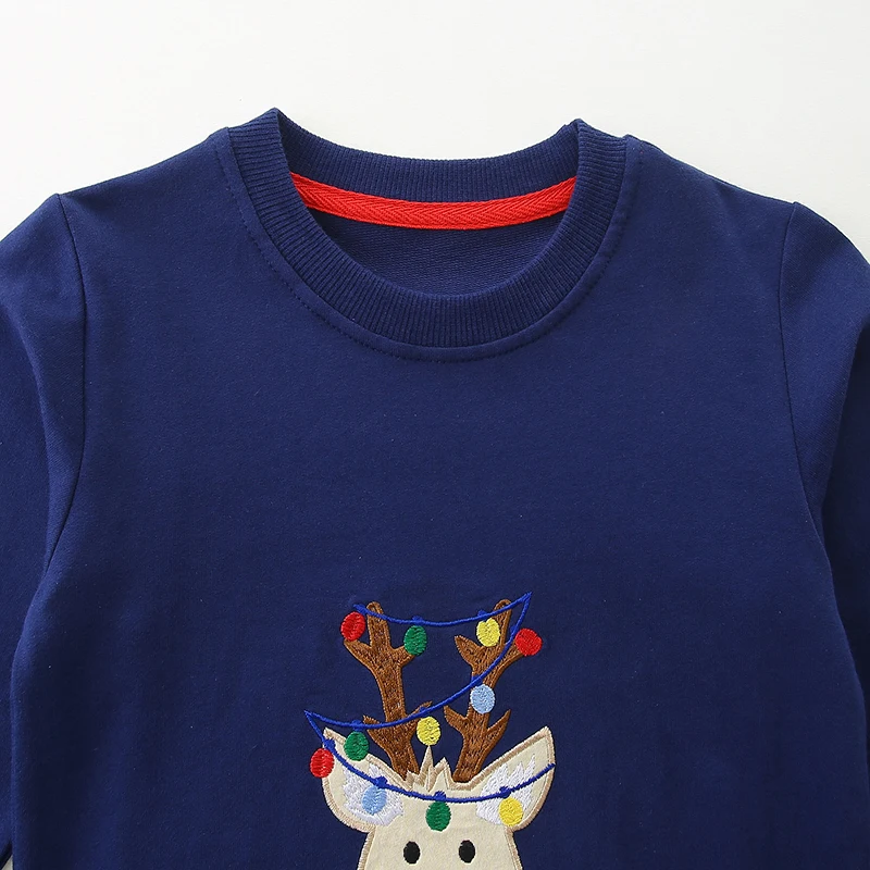 Little maven Kerstkostuum voor Tops Kinderkleding Herfst Kinderkleding Kerst Herten Jongens Meisjes Sweatshirts