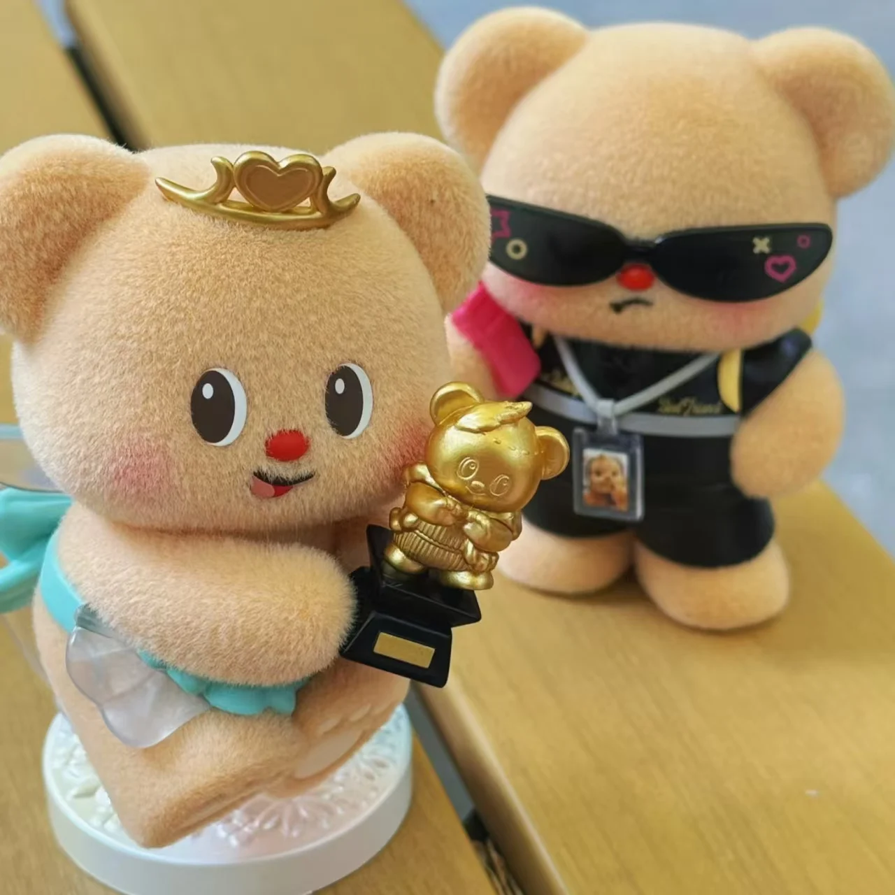 

New Trendy Play Blind Box Original Butter Bear Top Stream Team Series Doll Desktop Ornament Model Handmade Toy Gift Kawaii