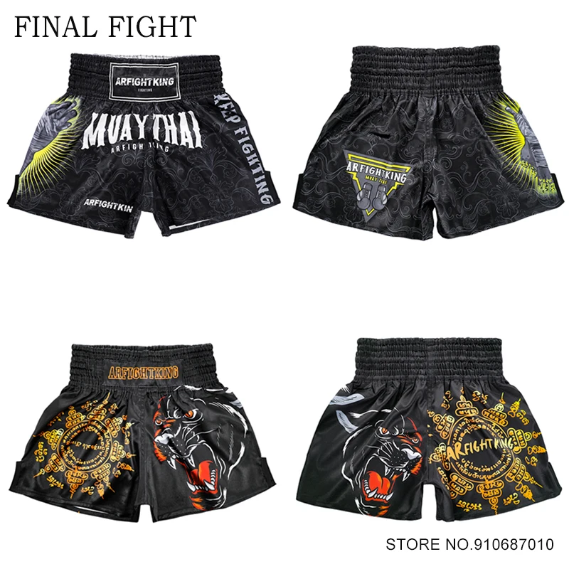 

Muay Thai Shorts Quick Dry Boxing Shorts Adults Gym Combat Martial Arts Clothing Men Women Training Grappling Kickboxing Pants