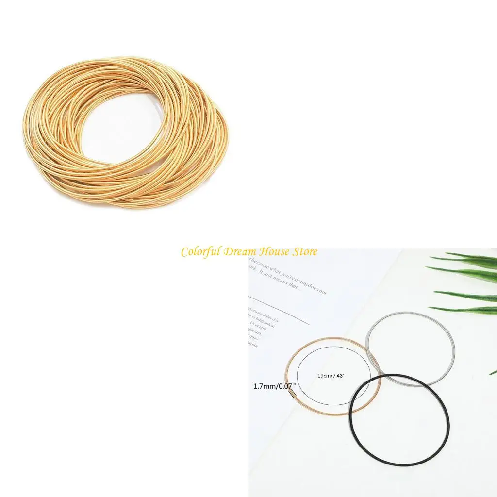

Wire Diameter 1.7mm Spring-coated Gold Wire Bracelet Can Be Tightened Screw for