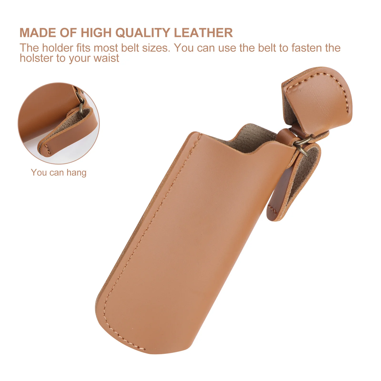 

1pc Windproof Lighter Cover Brown Flame Case Outdoor Storage Protector Cover For Lighter Protection Home Daily