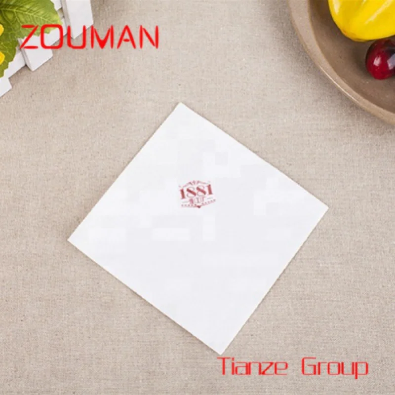 Custom , Color Logo Printed Napkin Tissue For Restaurant