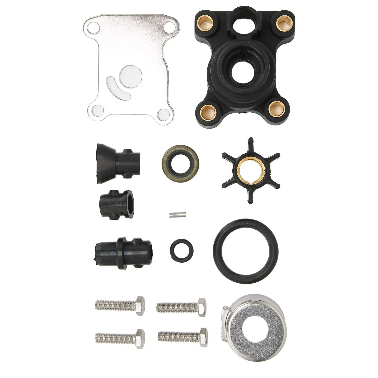 18-3327 Water Pump Impeller Repair Kit - Durable ABS & Aluminum Alloy for johnson Evinrude 9.9hp 15hp - High Temp Resistant